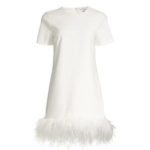 LIKELY Marullo Dress - White Feather